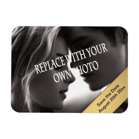 Save the Date-Foto-Magnet Magnet (Horizontal)