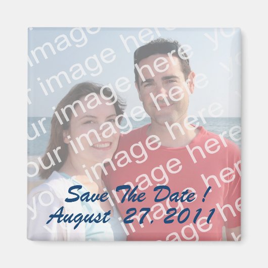 Save The Date! Foto-Magnete Magnet (Vorne)