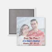 Save The Date! Foto-Magnete Magnet (Vorderseite/Rückseite)
