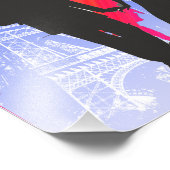 SAVE THE DATE FOTO MIT BLICK AUF PARIS, FRANKREICH (Ecke)