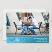 Save the Date Foto Moderne Flachkarte (Vorderseite)