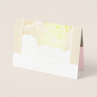 Save the Date, Foto moderner, magnetischer Einladu Folienkarte