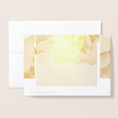 Save the Date, Foto moderner, magnetischer Einladu Folienkarte (Rückseite mit Umschlag)