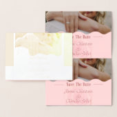 Save the Date, Foto moderner, magnetischer Einladu Folienkarte (Anzeige)