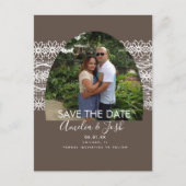 Save the Date Foto Postkarte (Vorderseite)
