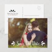 Save the Date Foto Postkarte (Vorne/Hinten)