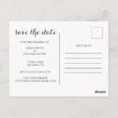 Save the Date Foto Postkarte (Rückseite)