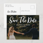 Save the Date Foto Postkarte (Vorne/Hinten)