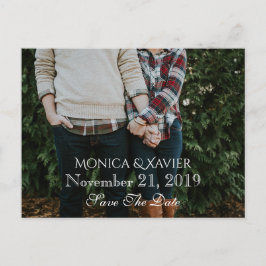 Save the Date Foto Postkarte