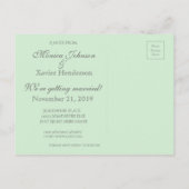 Save the Date Foto Postkarte (Rückseite)