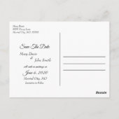 Save the Date Foto Postkarte (Rückseite)