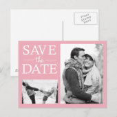 Save the Date Foto Postkarte (Vorne/Hinten)