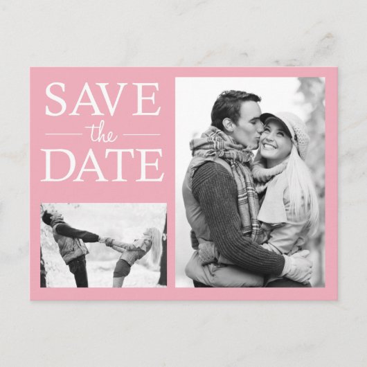 Save the Date Foto Postkarte (Vorderseite)