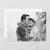 Save the Date Foto Postkarte (Vorne/Hinten)
