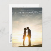 Save the Date Foto Postkarte (Vorne/Hinten)