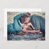 Save the Date Foto Postkarte (Vorne/Hinten)