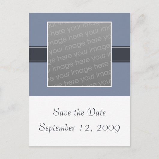 Save the Date Foto Postkarte (Vorderseite)