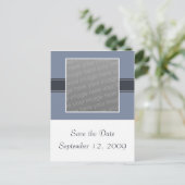 Save the Date Foto Postkarte (Stehend Vorderseite)