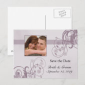 Save the Date Foto Postkarte (Vorne/Hinten)