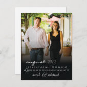 Save the Date Foto Postkarte 4 (Vorne/Hinten)