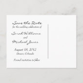 Save the Date Foto Postkarte 4 (Rückseite)