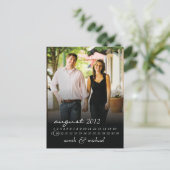 Save the Date Foto Postkarte 4 (Stehend Vorderseite)