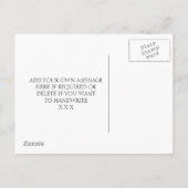 Save the Date Foto Postkarte personalisiert (Rückseite)