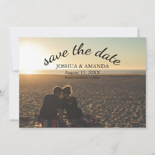 Save the Date Foto Romantische Schrift