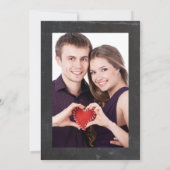 Save the Date Foto Rustikale Hochhauskarte Einladung (Rückseite)