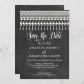 Save the Date Foto Rustikale Hochhauskarte Einladung (Vorne/Hinten)