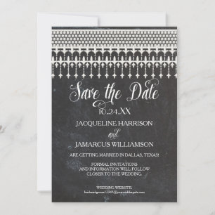 Save the Date Foto Rustikale Hochhauskarte Einladung