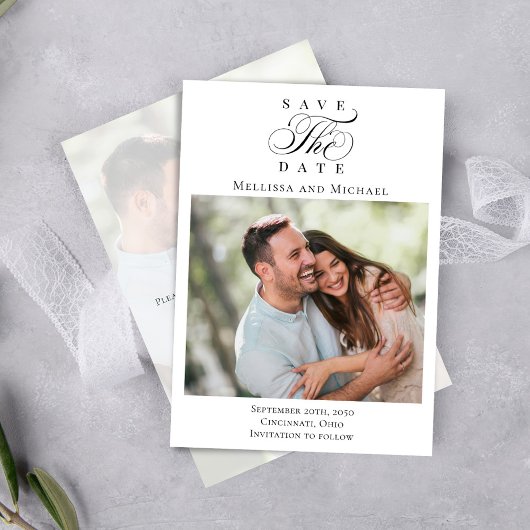 Save the Date Foto Script Wedding