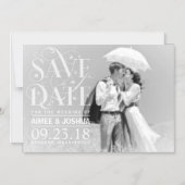 Save the Date Foto-Soft-Überlagerungstext Magneteinladung (Vorderseite)