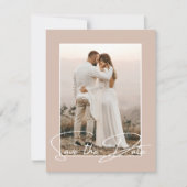 Save the Date Foto Stilvolle Hochzeitsankündigung Ankündigung (Vorderseite)