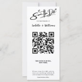 Save the Date Foto Strip Eleganter QR-Code Hochzei (Vorderseite)