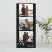 Save the Date Foto Strip Hochzeitkalender (Stehend Vorderseite)