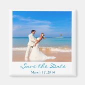 Save the Date Foto Style Magnet (Vorne)