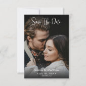 Save the Date, Foto und Informationen benennen Mitteilungskarte (Vorderseite)