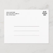 Save the Date - Foto und moderne bürstenbehaftete Ankündigungspostkarte (Rückseite)