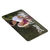 Save the Date - Foto und moderne bürstenbehaftete  Magnet (Rechte Seite)