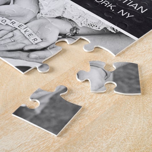 Save the Date Foto Verlobung Puzzle (Seite)