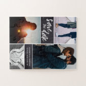 Save the Date Foto Verlobung Puzzle (Horizontal)