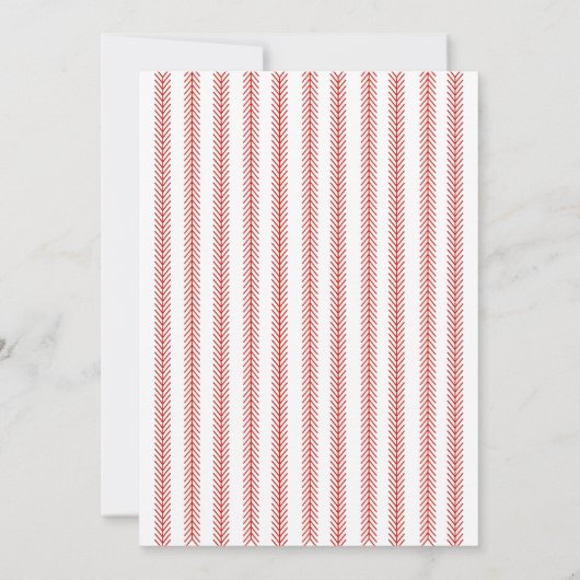 Save the Date Foto Wedding Baseball Theme (Rückseite)