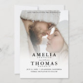 Save the Date Foto Wedding Einladung (Vorderseite)