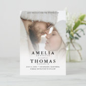 Save the Date Foto Wedding Einladung (Stehend Vorderseite)