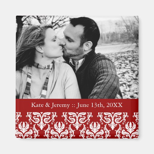 Save the Date Foto Wedding Magnet (Vorne)