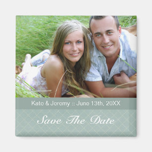 Save the Date Foto Wedding Magnet