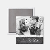 Save the Date Foto Wedding Magnet (Vorderseite/Rückseite)