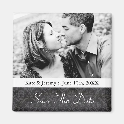 Save the Date Foto Wedding Magnet (Vorne)