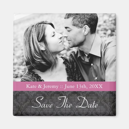 Save the Date Foto Wedding Magnet (Vorne)